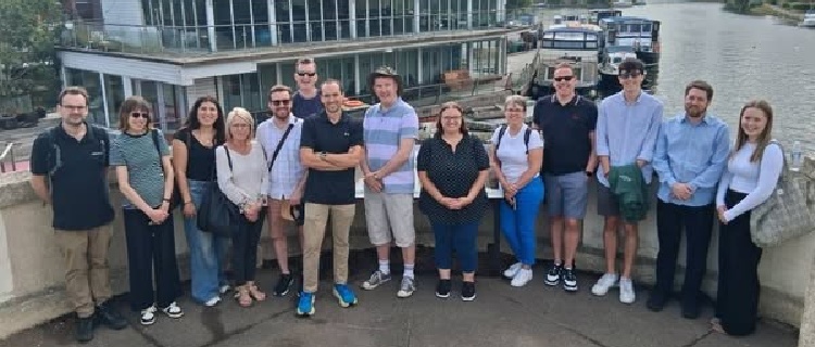 The Bluesky team on a company day.
