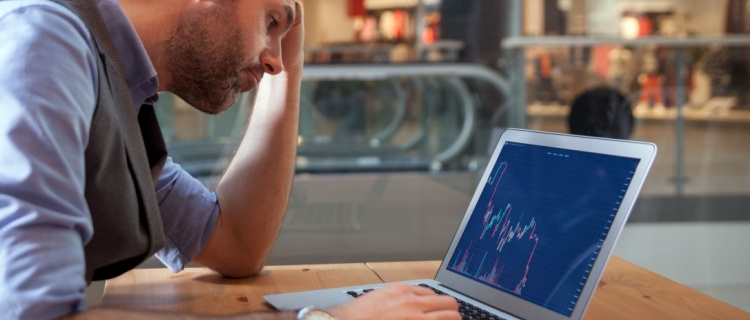 An investor looking at a market